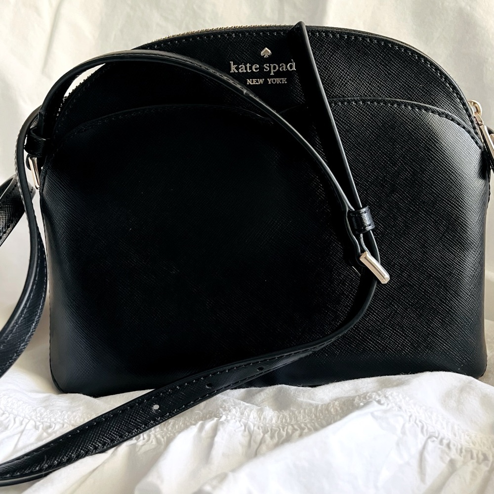 Kate Spade dome crossbody - Black  excellent condition - barely used